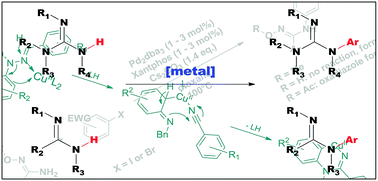 Graphical abstract: Transition metal-catalyzed N-arylations of amidines and guanidines