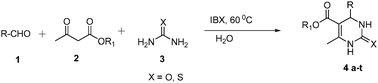 Graphical abstract: IBX in aqueous medium: a green protocol for the Biginelli reaction