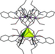 Graphical abstract: A diabolo-shaped Dy9 cluster: synthesis, crystal structure and magnetic properties