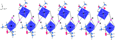 Graphical abstract: Potassium ion-mediated non-covalent bonded coordination polymers
