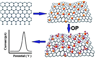 Graphical abstract: One-step electrochemical deposition of a graphene-ZrO2 nanocomposite: Preparation, characterization and application for detection of organophosphorus agents