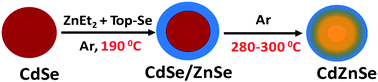 Graphical abstract: Gradated alloyed CdZnSe nanocrystals with high luminescence quantum yields and stability for optoelectronic and biological applications