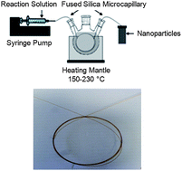 Graphical abstract: Flow reactor synthesis of CdSe, CdS, CdSe/CdS and CdSeS nanoparticles from single molecular precursor(s)