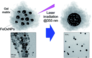 Graphical abstract: Magnetic iron oxide nanoparticles with tunable size and free surface obtained via a “green” approach based on laser irradiation in water