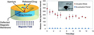 Graphical abstract: On-demand controlled release of docetaxel from a battery-less MEMS drug delivery device