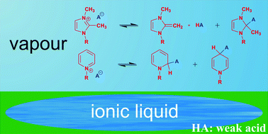 Graphical abstract: Neutral species from “non-protic” N-heterocyclic ionic liquids