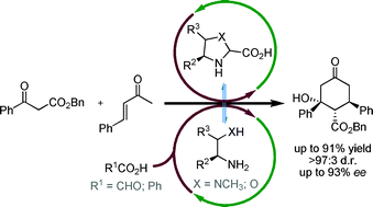 Graphical abstract: First asymmetric cascade reaction catalysed by chiral primary aminoalcohols