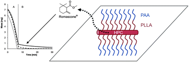 Graphical abstract: Synthesis of hydroxypropyl cellulose derivatives modified with amphiphilic diblock copolymer side-chains for the slow release of volatile molecules