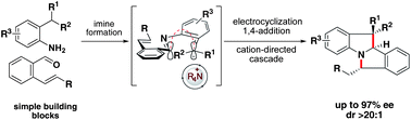 Graphical abstract: Catalytic enantioselective electrocyclic cascades