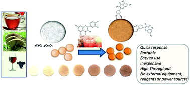 Graphical abstract: Portable ceria nanoparticle-based assay for rapid detection of food antioxidants (NanoCerac)