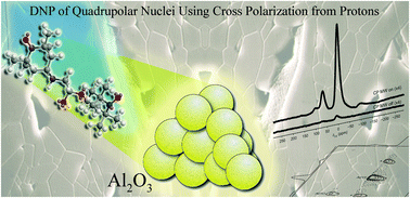 Graphical abstract: Dynamic nuclear polarization of quadrupolar nuclei using cross polarization from protons: surface-enhanced aluminium-27 NMR