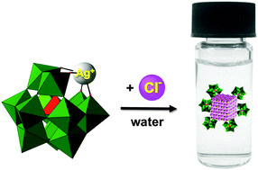 Graphical abstract: Polyoxometalate-directed assembly of water-soluble AgCl nanocubes