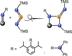 Graphical abstract: Stitching together SNx units in the coordination sphere of zirconium: assembly of a tris(imido)sulfite and a hydrazidobis(imido)sulfite