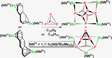Graphical abstract: P4activation by group 3 metal arene complexes