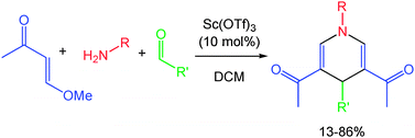 Graphical abstract: A multicomponent formal [1+2+1+2]-cycloaddition for the synthesis of dihydropyridines