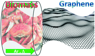 Graphical abstract: From biomass wastes to large-area, high-quality, N-doped graphene: catalyst-free carbonization of chitosan coatings on arbitrary substrates