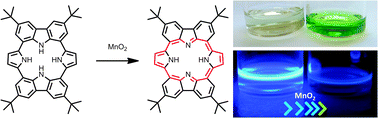 Graphical abstract: A carbazole-containing porphyrinoid: synthesis and oxidation to the porphyrin-state