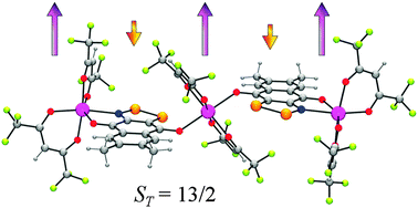 Graphical abstract: Trinuclear Mn(ii) complex with paramagnetic bridging 1,2,3-dithiazolyl ligands