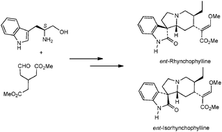 Graphical abstract: Enantioselective formal synthesis of ent-rhynchophylline and ent-isorhynchophylline