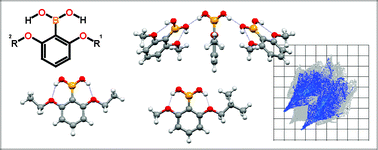 Graphical abstract: Towards a monomeric structure of phenylboronic acid: The influence of ortho-alkoxy substituents on the crystal structure