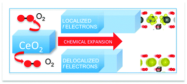 Graphical abstract: Charge localization increases chemical expansion in cerium-based oxides