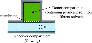 Graphical abstract: How membrane permeation is affected by donor delivery solvent
