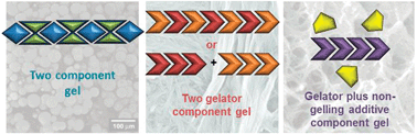 Graphical abstract: Supramolecular gels formed from multi-component low molecular weight species
