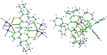Graphical abstract: Luminescent complexes of silver(i) with pyridylbis(3-hexamethyleneiminyl thiosemicarbazone): effect of the counterion on the nuclearity