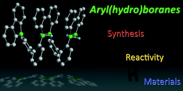 Graphical abstract: Aryl(hydro)boranes: versatile building blocks for boron-doped π-electron materials