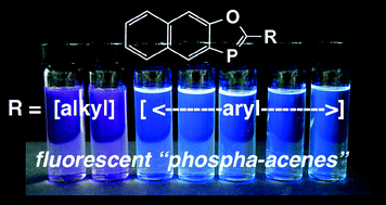 Graphical abstract: Naphthoxaphospholes as examples of fluorescent phospha-acenes
