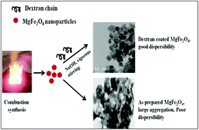 Graphical abstract: Induction heating studies of dextran coated MgFe2O4 nanoparticles for magnetic hyperthermia