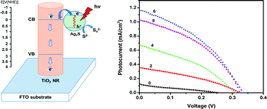 Graphical abstract: Photoelectrical properties of Ag2S quantum dot-modified TiO2 nanorod arrays and their application for photovoltaic devices