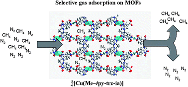 Graphical abstract: Pure and mixed gas adsorption of CH4 and N2 on the metal–organic framework Basolite® A100 and a novel copper-based 1,2,4-triazolyl isophthalate MOF