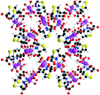 Graphical abstract: Synthesis, characterization and CO2 uptake of a chiral Co(ii) metal–organic framework containing a thiazolidine-based spacer