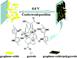 Graphical abstract: Graphene oxide/polypyrrole nanocomposites: one-step electrochemical doping, coating and synergistic effect for energy storage