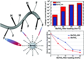 Graphical abstract: Nanocomposites of ferroelectric polymers with surface-hydroxylated BaTiO3 nanoparticles for energy storage applications