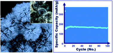Graphical abstract: Enhancement of cyclability of urchin-like rutile TiO2 submicron spheres by nanopainting with carbon
