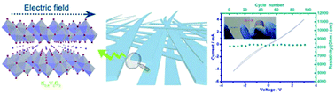 Graphical abstract: Highly entangled K0.5V2O5 superlong nanobelt membranes for flexible nonvolatile memory devices