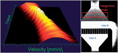 Graphical abstract: Velocity distributions in a micromixer measured by NMR imaging