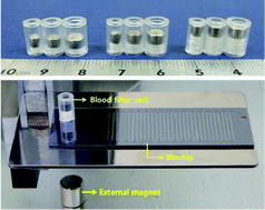 Graphical abstract: Magnetically-actuated blood filter unit attachable to pre-made biochips
