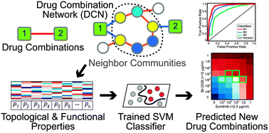 Graphical abstract: Neighbor communities in drug combination networks characterize synergistic effect