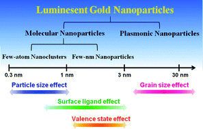Graphical abstract: Different sized luminescent gold nanoparticles