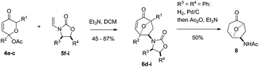 Graphical abstract: Diastereoselective 1,3-dipolar cycloaddition of pyrylium ylides with chiral enamides