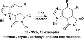 Graphical abstract: Diastereoselective intermolecular ene reactions: synthesis of 4,5,6,7-tetrahydro-1H-benzo[d]imidazoles