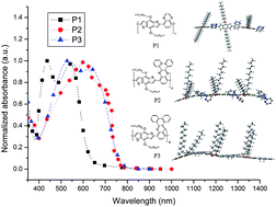 Graphical abstract: Three new conjugated polymers based on benzo[2,1-b:3,4-b′]dithiophene: synthesis, characterization, photoinduced charge transfer and theoretical calculation studies