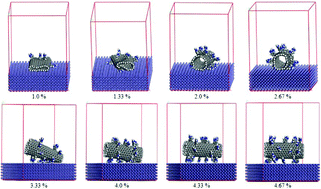 Graphical abstract: Collapse and Stability of functionalized Carbon Nanotubes on Fe (1 0 0) Surface