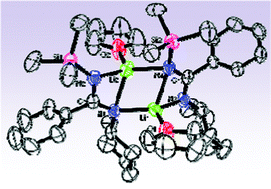 Graphical abstract: Synthesis and structural study of an unsymmetrical aliphatic benzamidinato ligand and its use in the formation of selected Cu(i), Mg(ii) and Zr(iv) complexes