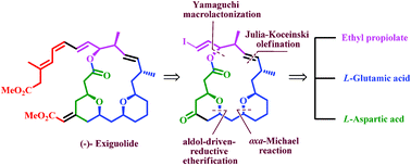 Graphical abstract: Formal total synthesis of (−)-exiguolide