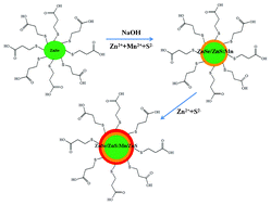 Graphical abstract: Green synthesis of highly UV-orange emitting ZnSe/ZnS:Mn/ZnS core/shell/shell nanocrystals by a three-step single flask method