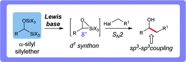 Graphical abstract: Lewis base-promoted carbon–carbon sp3–sp3 coupling reactions of α-silyl silylethers